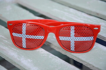 Okulary kibica dzien meczowy Dania mecz stadion kibice 