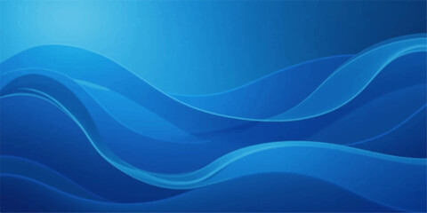 Fototapeta premium A smooth abstract blue wave background features flowing curves and light motion patterns in a vector design texture for a professional business backdrop wallpaper