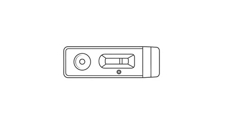 Medical Test Strip Diagnostic Device with Positive Result Lines