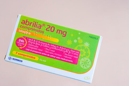 Box of Abrilia antihistamine 20 mg (bilastine).