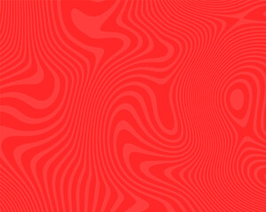 Seamless red abstract background featuring a vector wave pattern with elegant swirls and vintage floral ornaments for a stylish decorative wallpaper backdrop