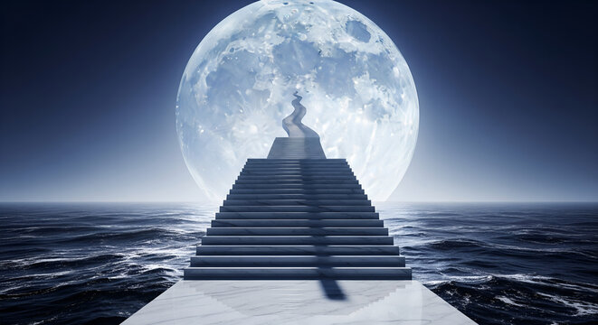 Divine Path to Enlightenment &ndash; Shiva Temple Under Full Moon | Spiritual Meditation Journey