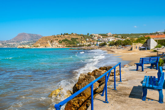 Kalyves coastline. Crete, Greece