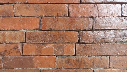 Obraz premium Close Up of an Old Rough Brick Wall Texture Background