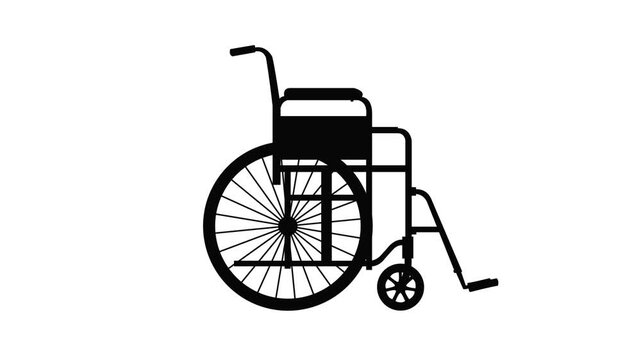 wheelchair isolated on white background