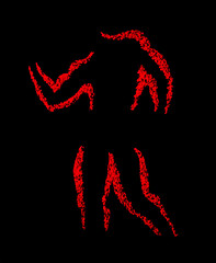 Tabletten in Bodysilhouette