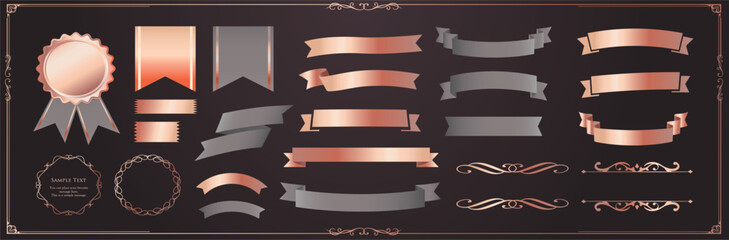 リボンフレーム、リボン素材