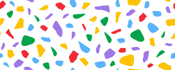 Pattern organic abstract with blob shape cute and liquid soft seamless. Background blobs cloud with figure fluid funky and geometric illustration irregular. Random sticker pattern with colorful.