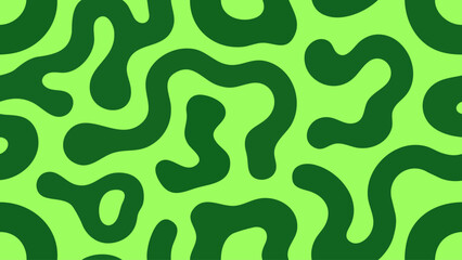 Abstract pattern featuring organic, flowing shapes in shades of green.