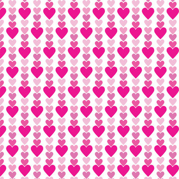 Heart design patterns pink color shade