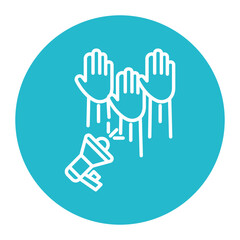 Obraz premium Democracy Icon