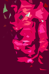 ABSTRACT - Irregular colorful geometric forms