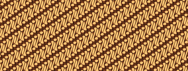 batik parang style illustration for background wallpaper © Pmsj