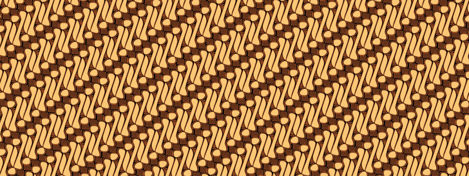 batik parang style illustration for background wallpaper