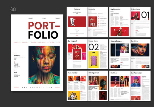 Minimal Portfolio Magazine Design Template