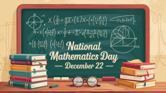 Celebrating national mathematics day on december 22nd with mathematical illustrations