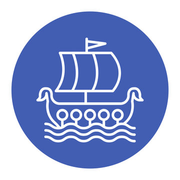 Viking Ship Icon
