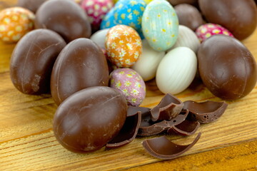Uova di Pasqua di cioccolato