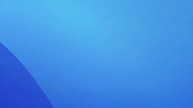 Abstract fluid gradient vector background with deep sapphire blending into light sky blue, slow calm motion, elegant glow effects, soft diffusion edges