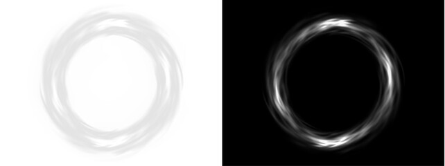 Glowing white beam vortex overlay PNG isolated transparent background