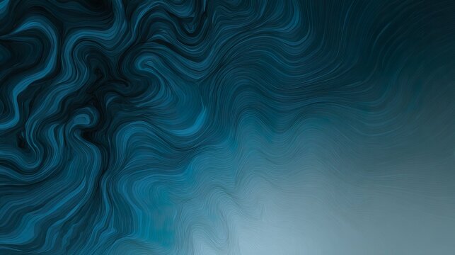 Abstract swirling teal and blue pattern background