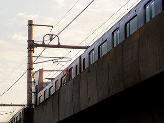 Obraz premium Mass Rapid Transit Train