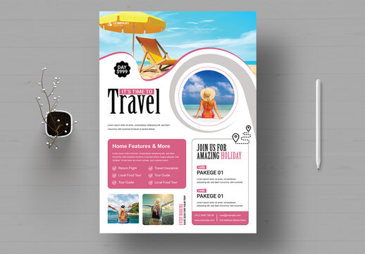 Travel Flyer Design Template