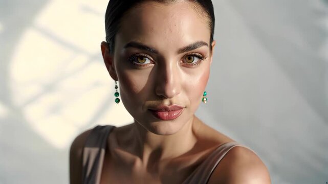 Close-up of female models