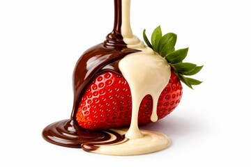 Chocolate and strawberries, sweet, food and meal