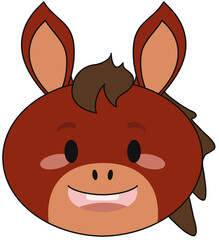 동물말(기본테두리얼굴웃는표정)