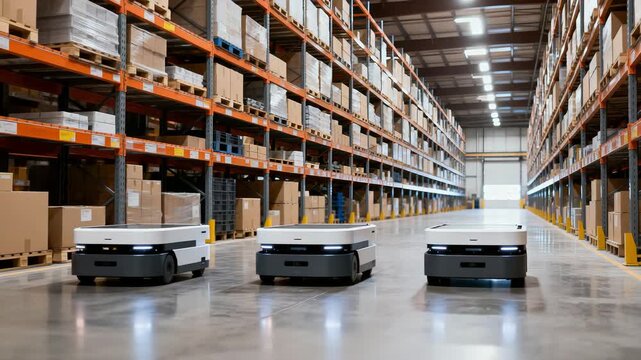 Mobile Units Move Through Warehouse With Precision And Agility