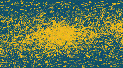 Abstract background full of chaotic scribbles and loops vector illustration.