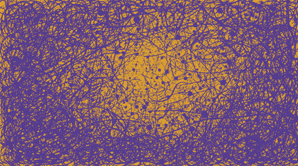 Abstract background full of chaotic scribbles and loops vector illustration.