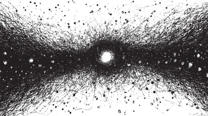 Abstract background full of chaotic scribbles and loops vector illustration.