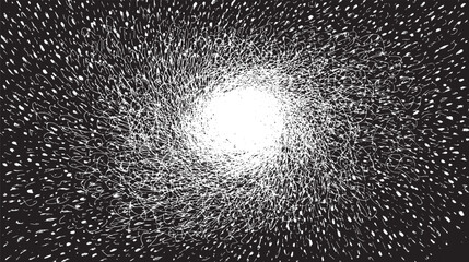 Abstract background full of chaotic scribbles and loops vector illustration.