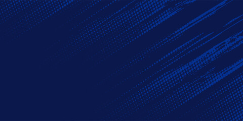 blue color pattern gradient grunge texture background. Dots pop art comics sport style vector illustration Abstract background dark blue with modern corporate concept