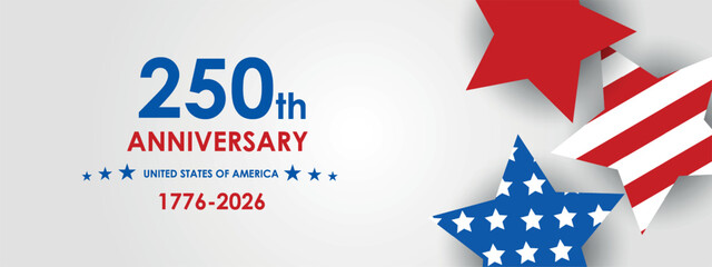 Obraz premium US Independence Day 250th Anniversary United States of America