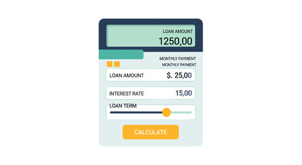 Obraz premium Loan Application Form on Mobile Device.