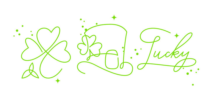St. Patrick's day vector set