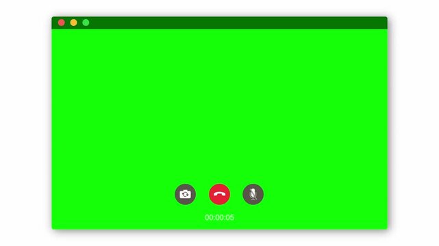 Video Call Overlay With Green Screen Background
