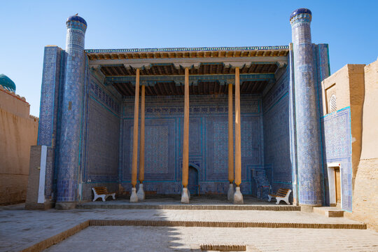 In the courtyard of the ancient Kuhna Ark Palace. Khiva