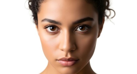 Close-up of Beautiful Woman's Face