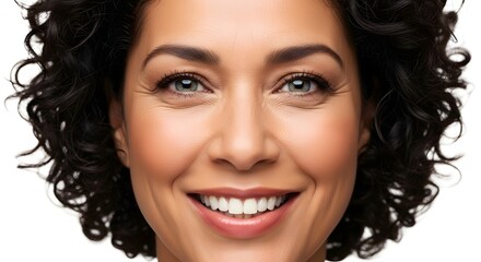 Smiling Woman Portrait Close-Up