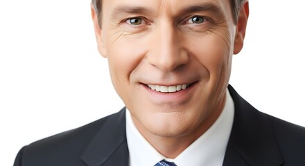 Smiling Mature Businessman Close-Up Portrait