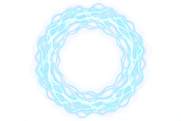 Electric lightning vortex sphere overlay PNG transparent storm effect