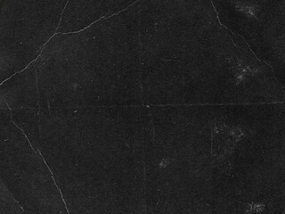 Gritty Folded Paper Texture Overlay. Distressed Creased Black Paper Background. Grunge Analog Scan Surface, Film  Texture © smishura