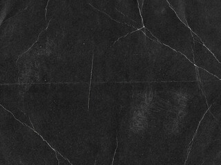 Gritty Folded Paper Texture Overlay. Distressed Creased Black Paper Background. Grunge Analog Scan Surface, Film  Texture © smishura