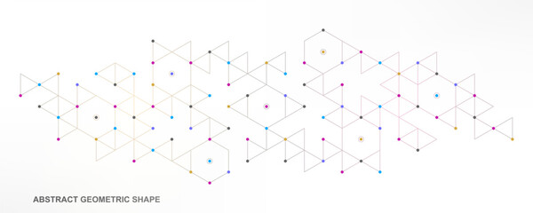 Abstract vector background with a geometric pattern of triangle shapes. Graphic design element  © ABCDESIGN