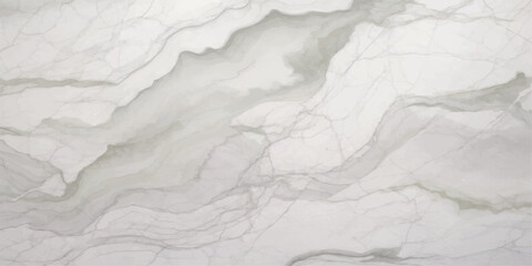 White marble texture background with an abstract winter pattern of blue ice and snow on a cold stone surface © PIXEL