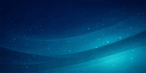 An abstract blue background features a glowing galaxy of stars and a shimmering nebula swirling through the dark cosmos of a starry night sky © PIXEL